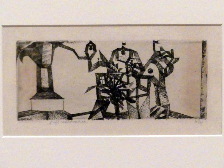 Paul Klee (1904–1940), Luftschlösschen (1915, 212), Berlin, Sammlung Scharf-Gerstenberg, Obergeschoß, Saal 8, 1915, Bild 2/3