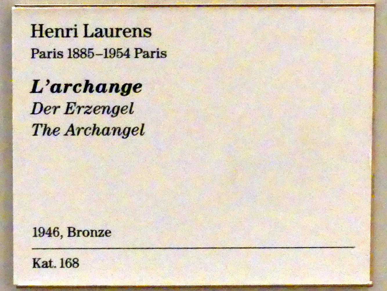 Henri Laurens (1915–1947), Der Erzengel, Berlin, Sammlung Scharf-Gerstenberg, Obergeschoß, Saal 10, 1946, Bild 5/5