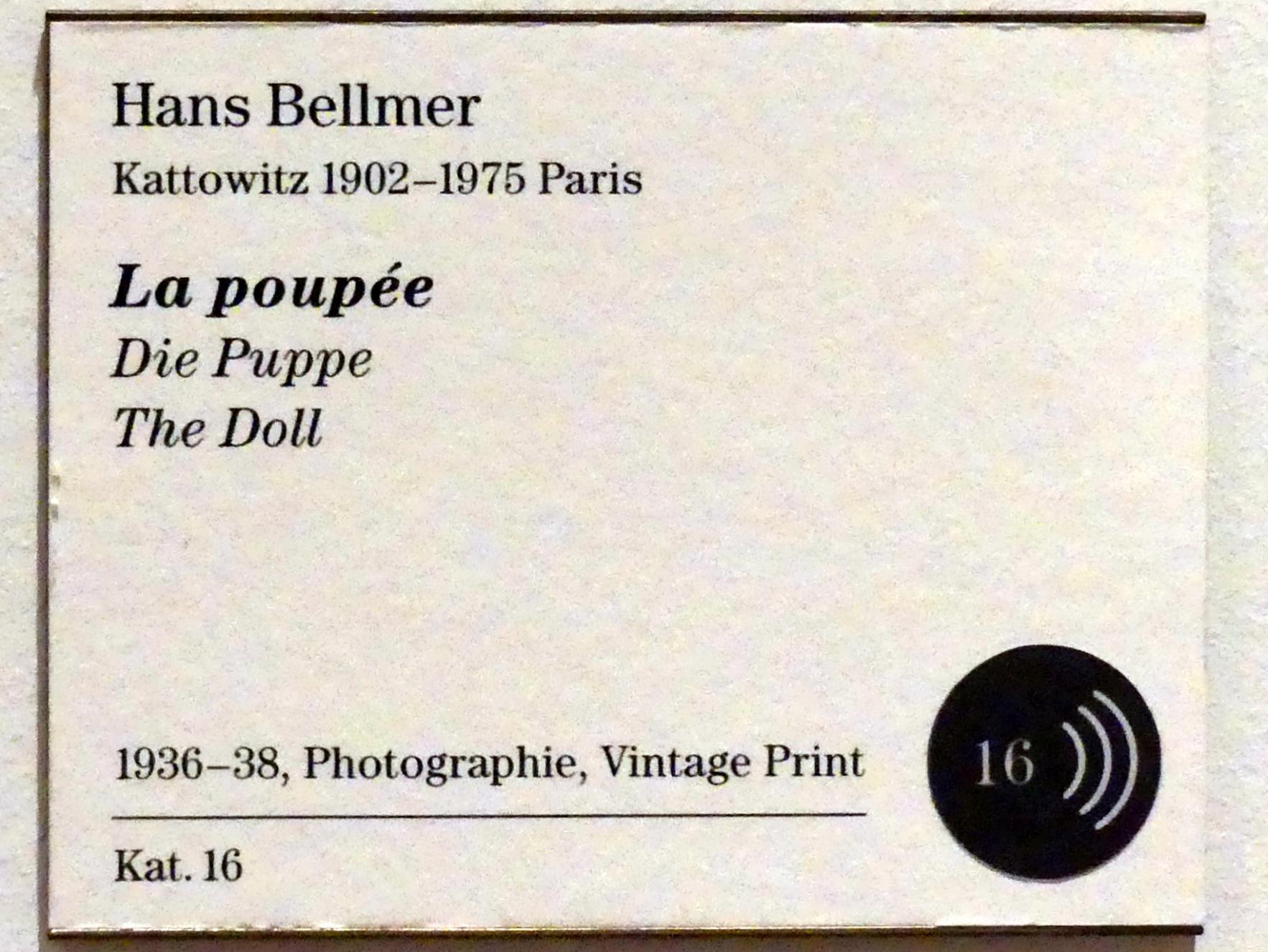 Hans Bellmer (1934–1970), Die Puppe, Berlin, Sammlung Scharf-Gerstenberg, Obergeschoß, Saal 11, 1936–1938, Bild 3/3