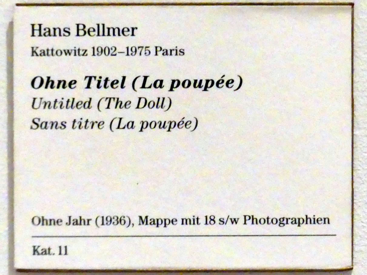 Hans Bellmer (1934–1970), Ohne Titel (Die Puppe), Berlin, Sammlung Scharf-Gerstenberg, Obergeschoß, Saal 11, 1936, Bild 2/2