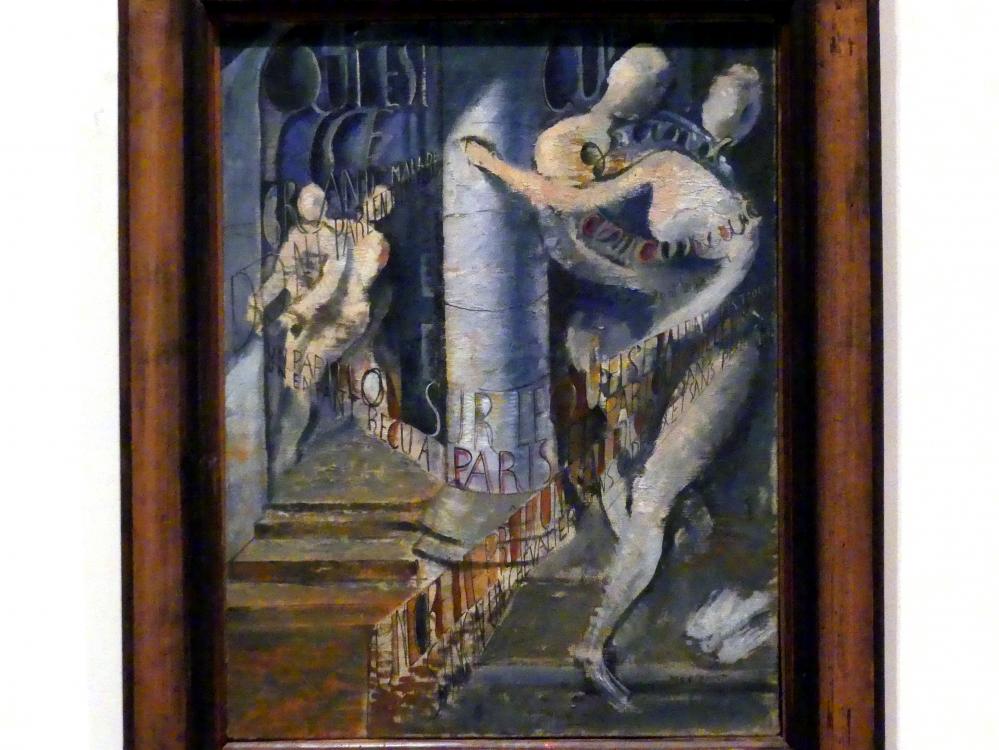 Max Ernst (1912–1970), Wer ist dieser große Kranke..., Berlin, Sammlung Scharf-Gerstenberg, Obergeschoß, Saal 12, um 1923–1924, Bild 2/3