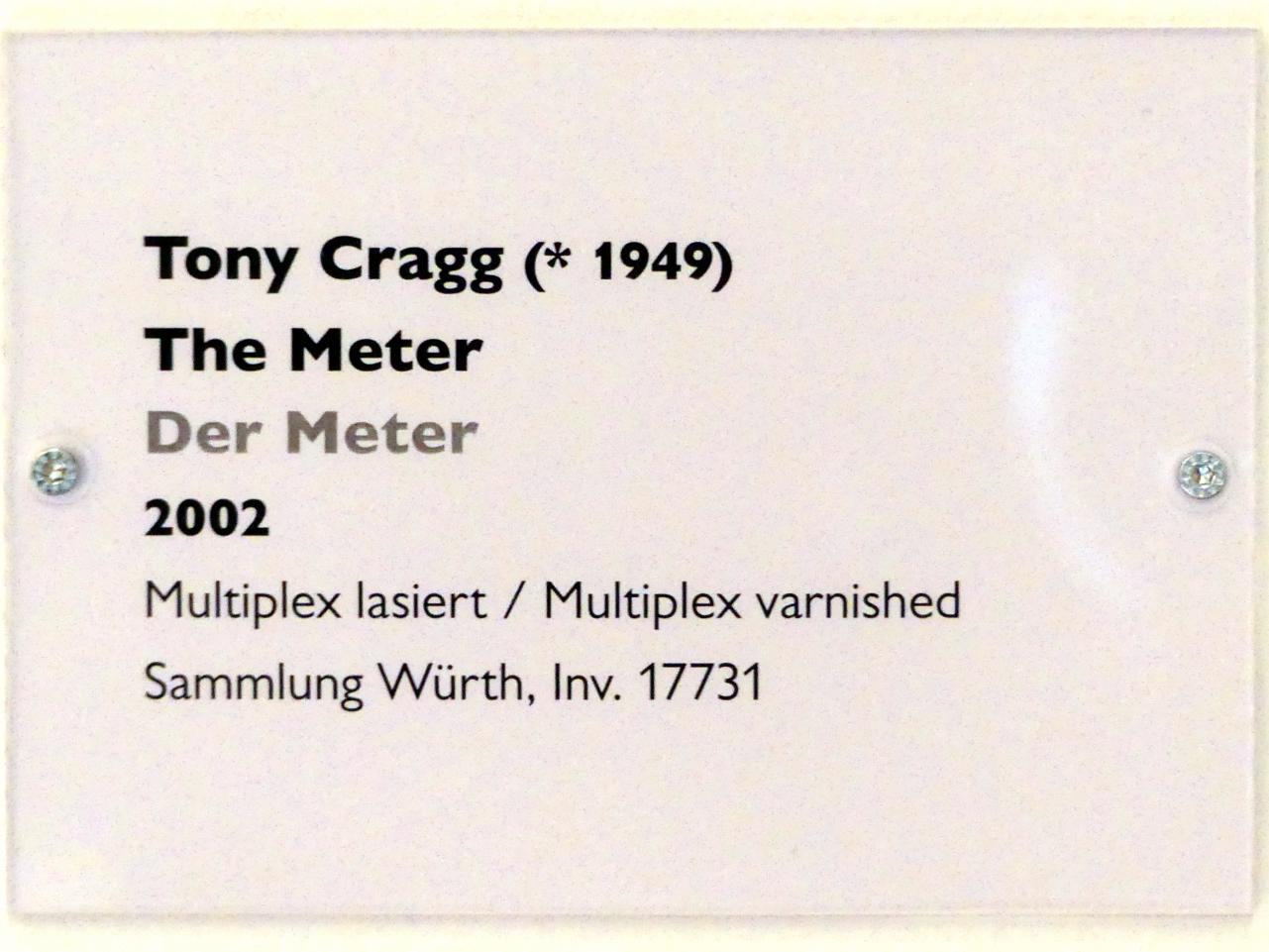 Tony Cragg (1980–2018), The Meter - Der Meter, Schwäbisch Hall, Kunsthalle Würth, Ausstellung "Lust auf mehr" vom 30.09.2019 - 20.09.2020, Erdgeschoss, 2002, Bild 5/5