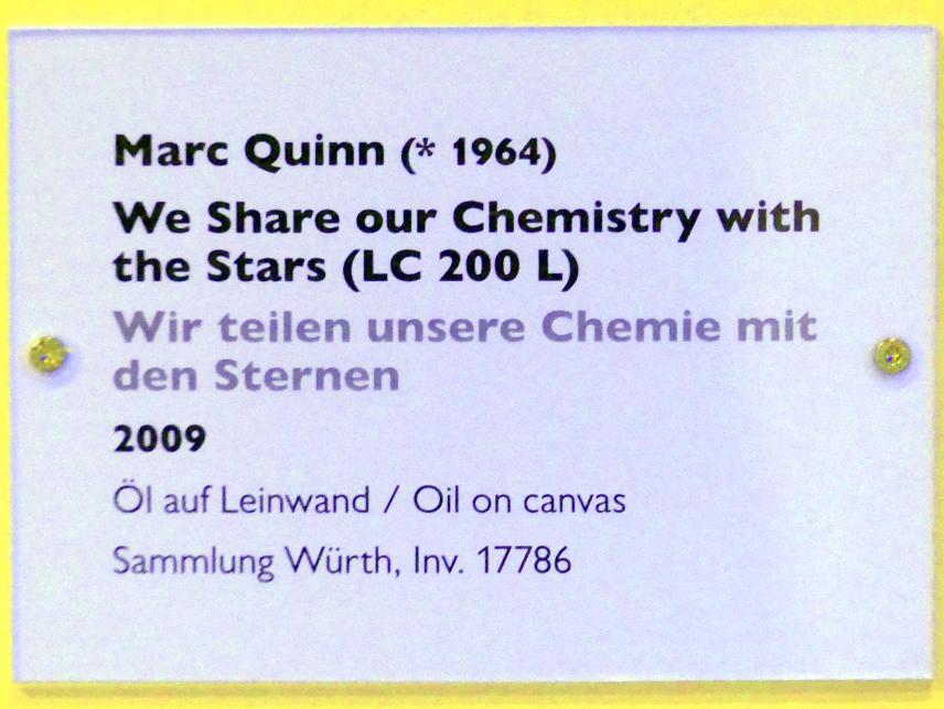Marc Quinn (1993–2015), Wir teilen unsere Chemie mit den Sternen, Schwäbisch Hall, Kunsthalle Würth, Ausstellung "Lust auf mehr" vom 30.09.2019 - 20.09.2020, Erdgeschoss, 2009, Bild 2/2