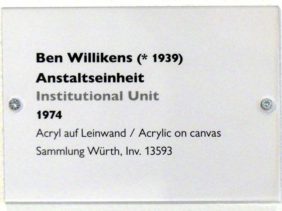 Ben Willikens (1974–2012), Anstaltseinheit, Schwäbisch Hall, Kunsthalle Würth, Ausstellung "Lust auf mehr" vom 30.09.2019 - 20.09.2020, Erdgeschoss, 1974, Bild 2/2