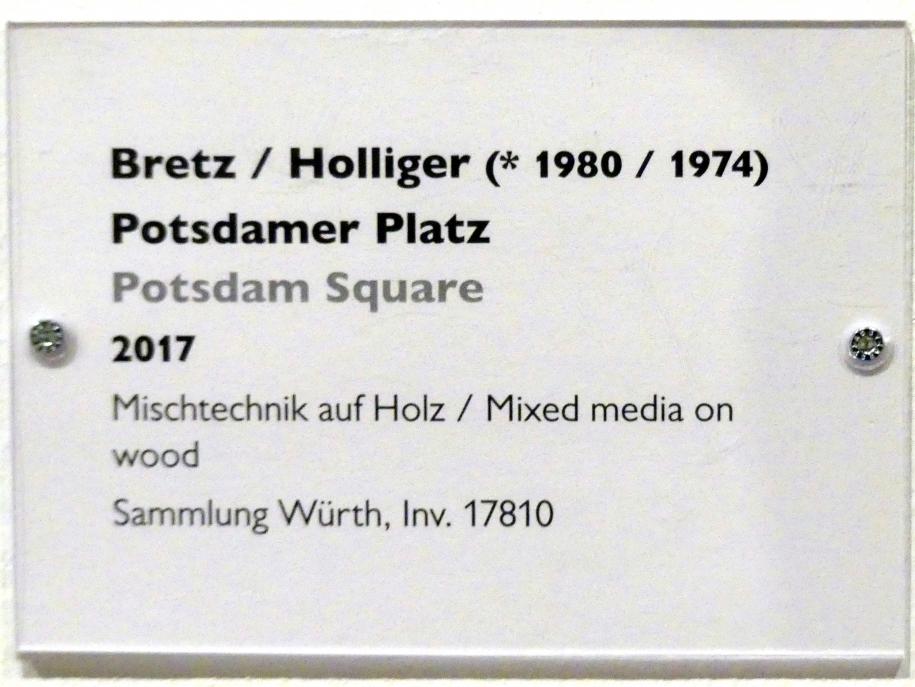 Bernhard Bretz (2017), Potsdamer Platz, Schwäbisch Hall, Kunsthalle Würth, Ausstellung "Lust auf mehr" vom 30.09.2019 - 20.09.2020, Erdgeschoss, 2017, Bild 2/2