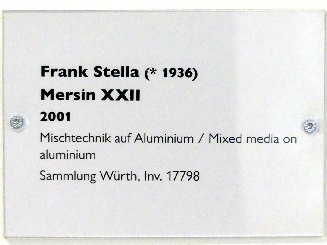 Frank Stella (1959–2001), Mersin XXII, Schwäbisch Hall, Kunsthalle Würth, Ausstellung "Lust auf mehr" vom 30.09.2019 - 20.09.2020, Obergeschoss, 2001, Bild 2/2