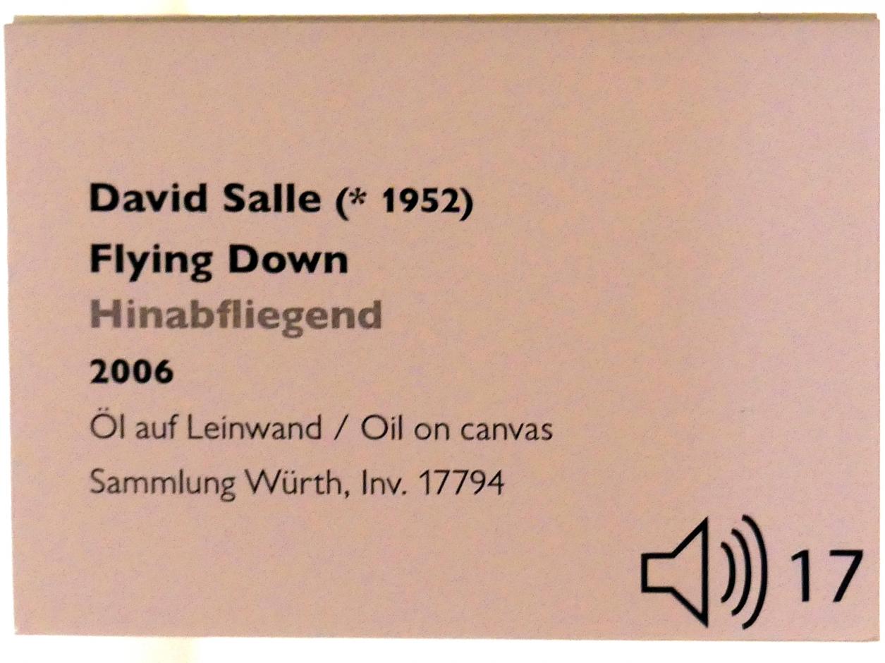 David Salle (1986–2006), Hinabfliegend, Schwäbisch Hall, Kunsthalle Würth, Ausstellung "Lust auf mehr" vom 30.09.2019 - 20.09.2020, Obergeschoss, 2006, Bild 2/2