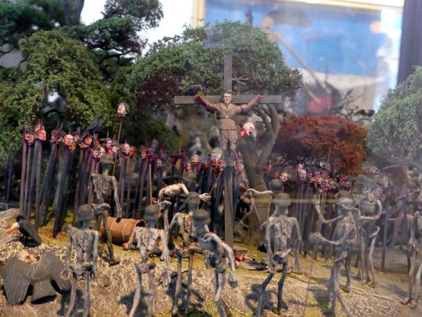 Jake und Dinos Chapman (1990–2006), Gott im Himmel ! Ze Vicious Circle !, Schwäbisch Hall, Kunsthalle Würth, Ausstellung "Lust auf mehr" vom 30.09.2019 - 20.09.2020, Obergeschoss, 2006, Bild 4/10