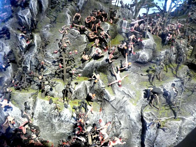 Jake und Dinos Chapman (1990–2006), Gott im Himmel ! Ze Vicious Circle !, Schwäbisch Hall, Kunsthalle Würth, Ausstellung "Lust auf mehr" vom 30.09.2019 - 20.09.2020, Obergeschoss, 2006, Bild 7/10