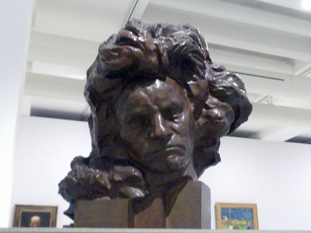 Antoine Bourdelle (Émile-Antoine Bourdelle) (1900–1909), Büste Ludwig van Beethoven, Prag, Nationalgalerie im Messepalast, Das lange Jahrhundert, Saal 1, 1891–1909, Bild 3/4