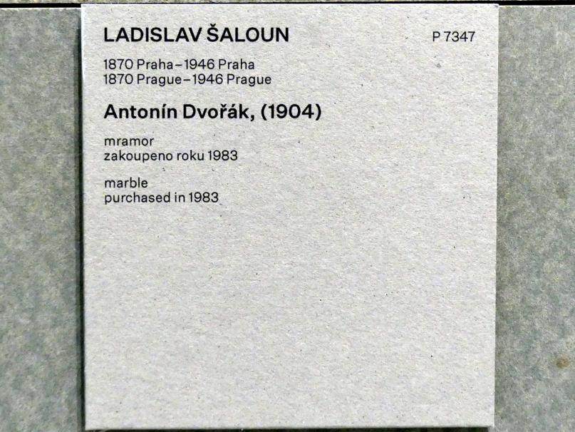 Ladislav Šaloun (1904–1929), Antonín Dvořák, Prag, Nationalgalerie im Messepalast, Das lange Jahrhundert, Saal 1, 1904, Bild 3/3