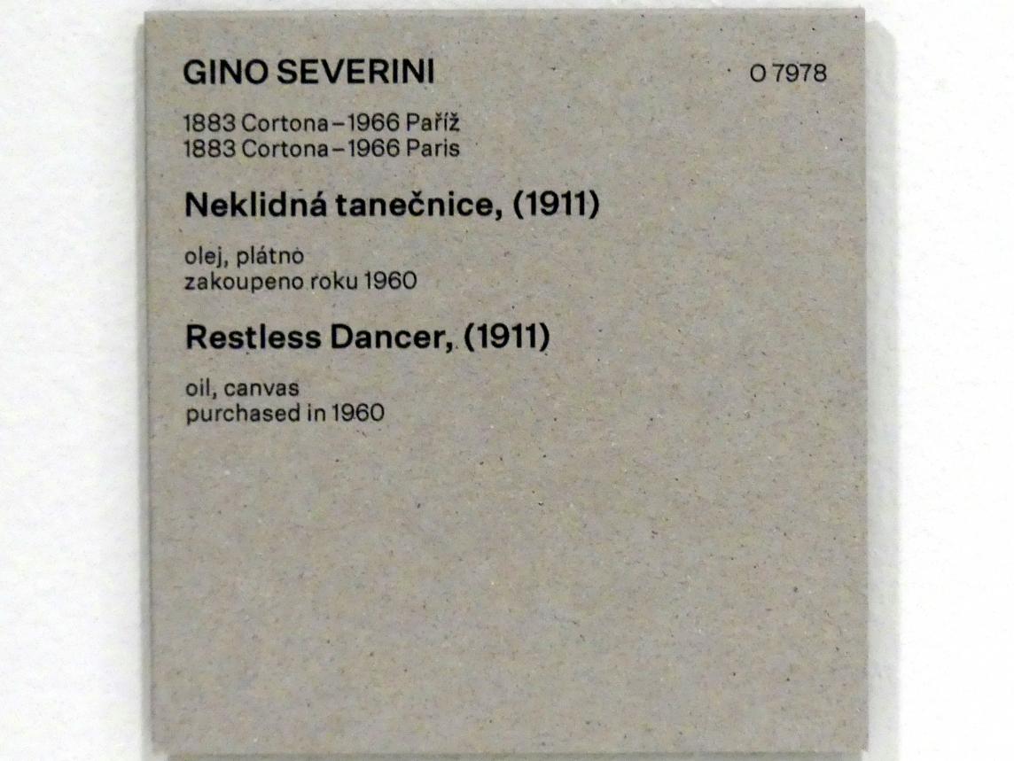 Gino Severini (1909–1934), Rastlose Tänzer, Prag, Nationalgalerie im Messepalast, Das lange Jahrhundert, Saal 8, 1911, Bild 2/2
