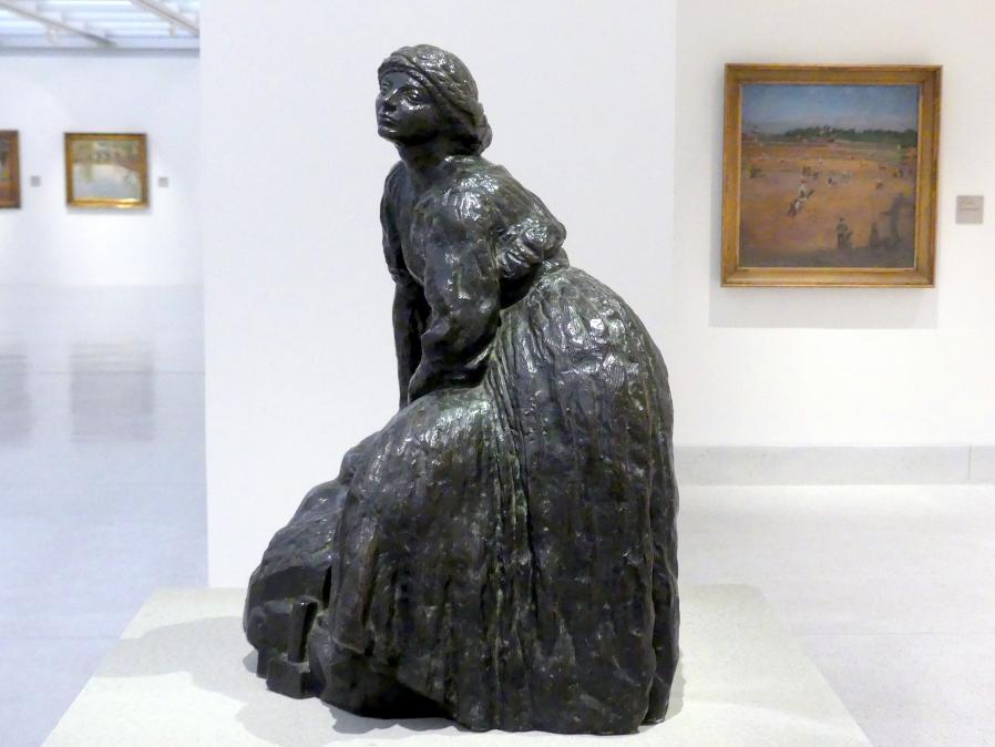 Antoine Bourdelle (Émile-Antoine Bourdelle) (1900–1909), Ruhende Bildhauerin, Prag, Nationalgalerie im Messepalast, Das lange Jahrhundert, Saal 8, 1905–1908, Bild 2/4