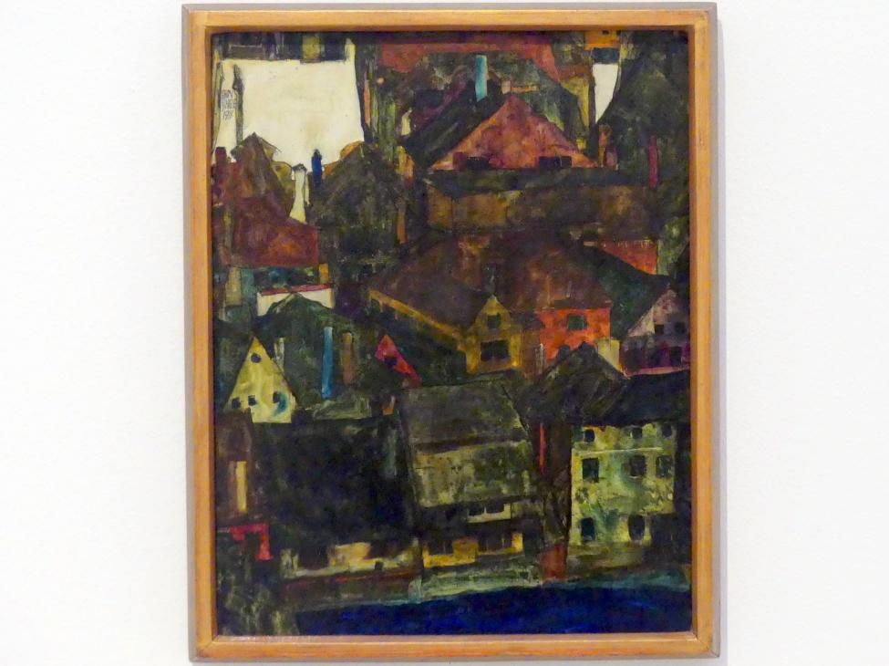 Egon Schiele (1908–1918), Tote Schule (Český Krumlov), Prag, Nationalgalerie im Messepalast, Das lange Jahrhundert, Saal 10, 1911