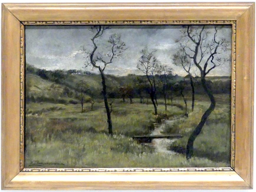 Zdenka Braunerová (1885–1887), Stilles Tal bei Roztoky, Prag, Nationalgalerie im Messepalast, Das lange Jahrhundert, Saal 17, 1885