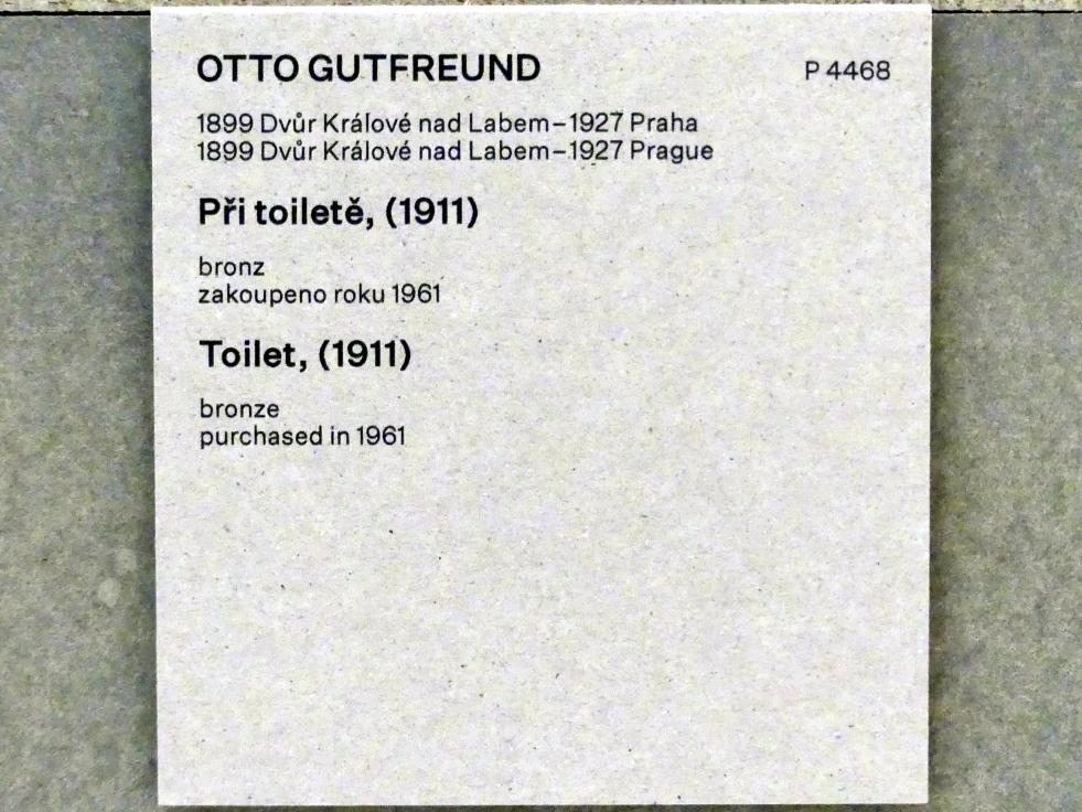 Otto Gutfreund (1910–1925), Toilette, Prag, Nationalgalerie im Messepalast, Das lange Jahrhundert, Saal 21, 1911, Bild 5/5