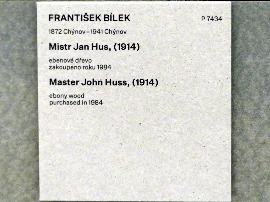 František Bílek (1897–1914), Jan Hus, Prag, Nationalgalerie im Messepalast, Das lange Jahrhundert, Saal 25, 1914, Bild 4/4