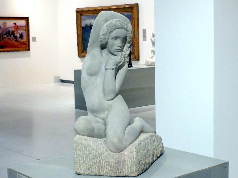 Jan Štursa (1904–1924), Melancholisches Mädchen, Prag, Nationalgalerie im Messepalast, Das lange Jahrhundert, Saal 28, 1906, Bild 2/5