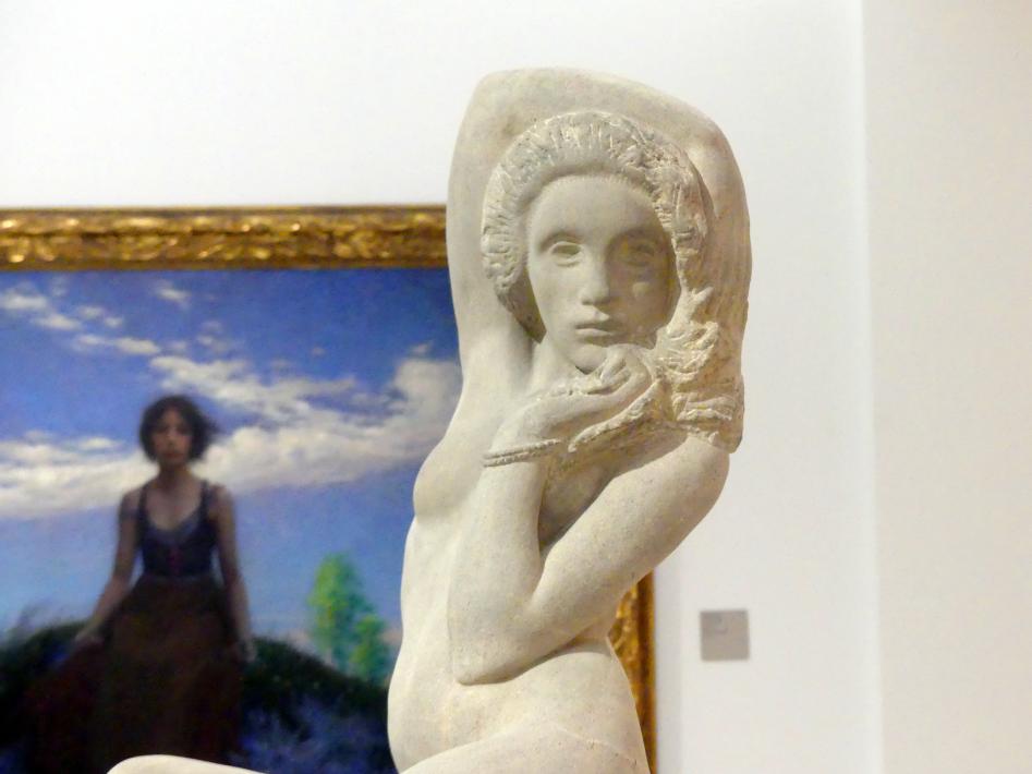 Jan Štursa (1904–1924), Melancholisches Mädchen, Prag, Nationalgalerie im Messepalast, Das lange Jahrhundert, Saal 28, 1906, Bild 4/5