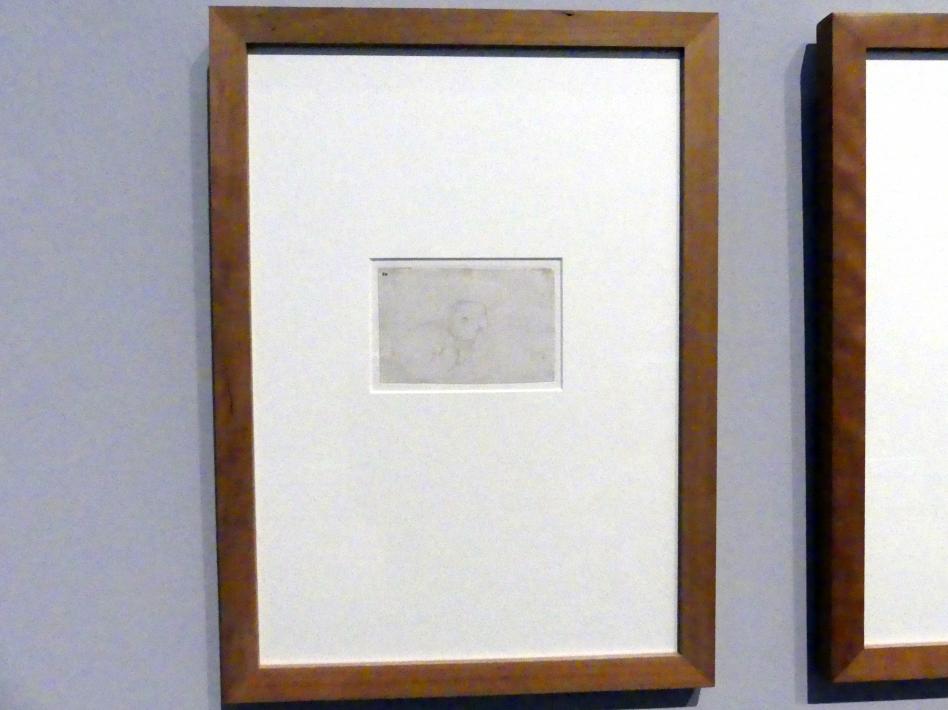 Hans Baldung Grien (1500–1544), Kopf und Oberkörper eines Edelsittichs, Karlsruhe, Staatliche Kunsthalle, Ausstellung "Hans Baldung Grien, heilig | unheilig", Saal 5, um 1522–1525, Bild 2/2