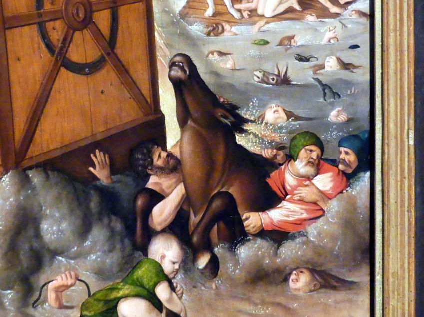 Hans Baldung Grien (1500–1544), Die Sintflut, Karlsruhe, Staatliche Kunsthalle, Ausstellung "Hans Baldung Grien, heilig | unheilig", Saal 6, 1516, Bild 5/7