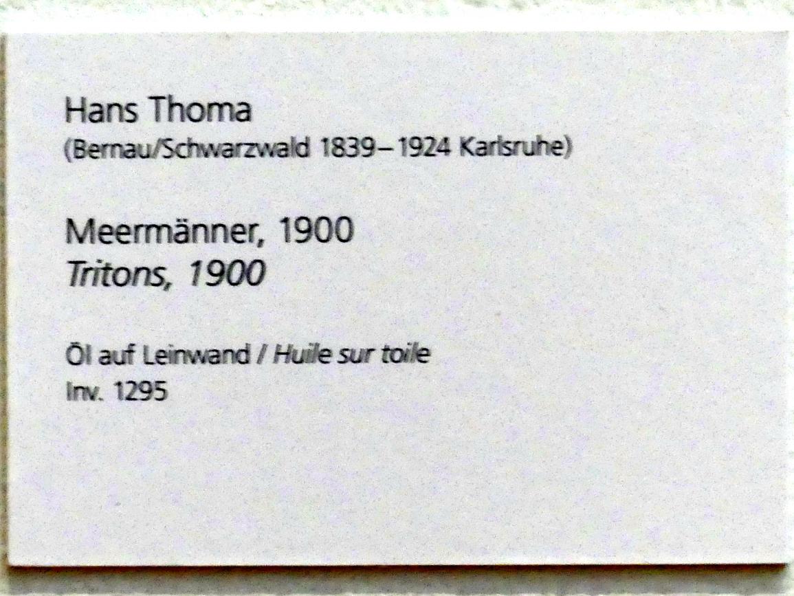Hans Thoma (1860–1912), Meermänner, Karlsruhe, Staatliche Kunsthalle, Kosmos Thoma, 1900, Bild 2/2