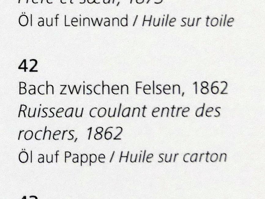 Hans Thoma (1860–1912), Bach zwischen Felsen, Karlsruhe, Staatliche Kunsthalle, Kosmos Thoma, 1862, Bild 2/2