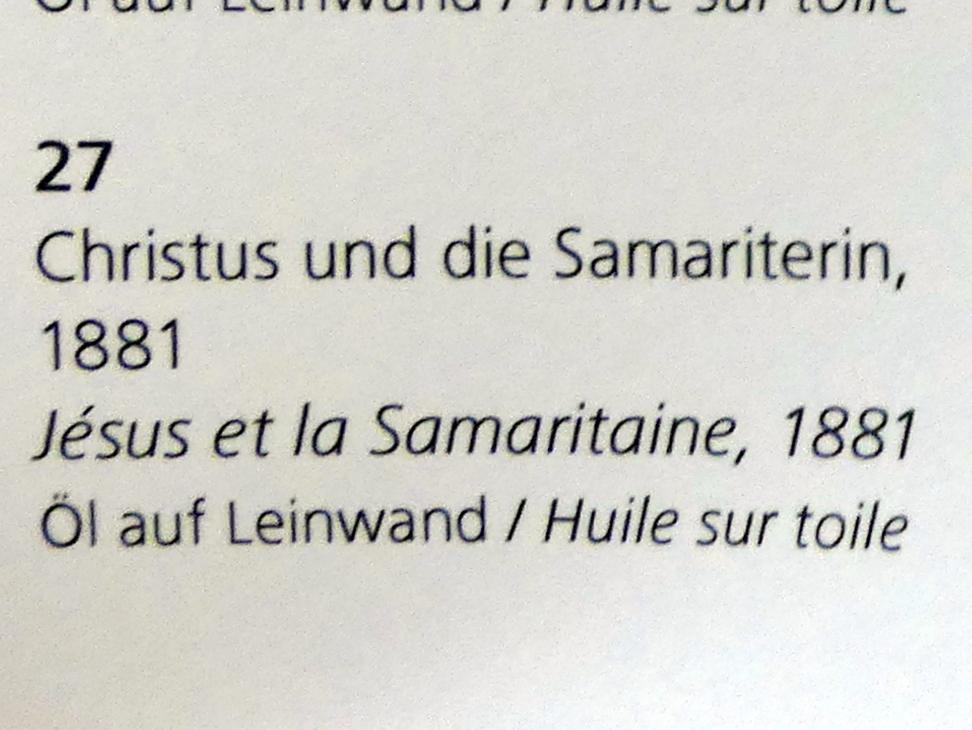 Hans Thoma (1860–1912), Christus und die Samariterin, Karlsruhe, Staatliche Kunsthalle, Kosmos Thoma, 1881, Bild 2/2