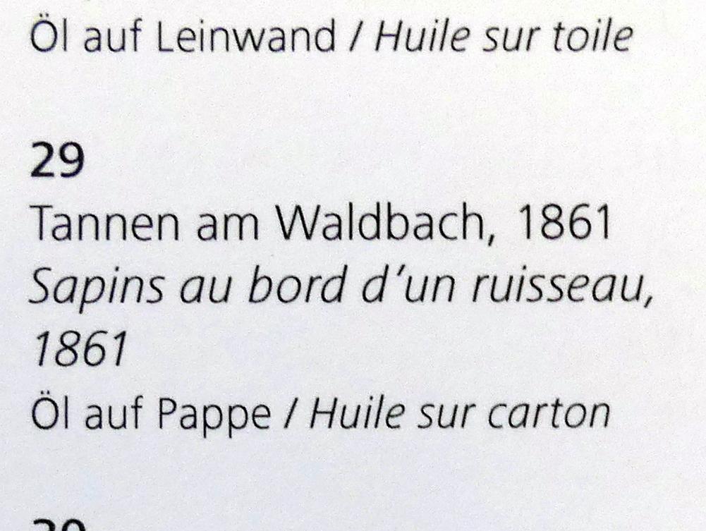 Hans Thoma (1860–1912), Tannen am Waldbach, Karlsruhe, Staatliche Kunsthalle, Kosmos Thoma, 1861, Bild 2/2