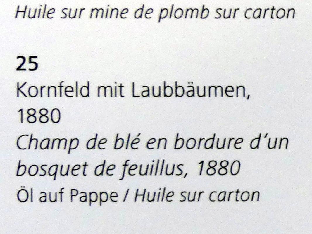 Hans Thoma (1860–1912), Kornfeld mit Laubbäumen, Karlsruhe, Staatliche Kunsthalle, Kosmos Thoma, 1880, Bild 2/2