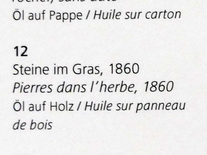 Hans Thoma (1860–1912), Steine im Gras, Karlsruhe, Staatliche Kunsthalle, Kosmos Thoma, 1860, Bild 2/2