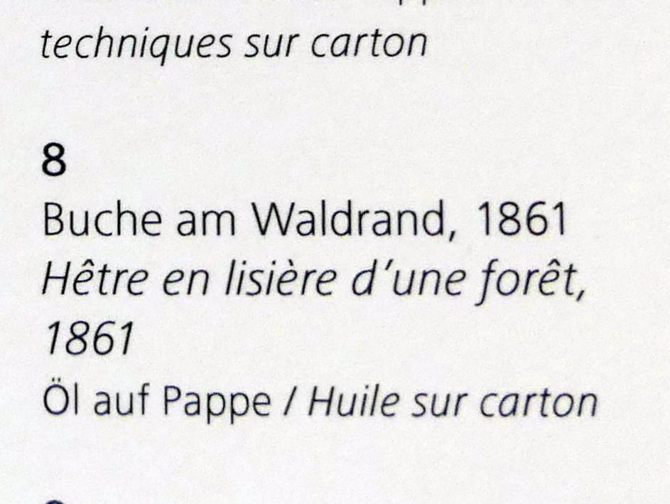 Hans Thoma (1860–1912), Buche am Waldrand, Karlsruhe, Staatliche Kunsthalle, Kosmos Thoma, 1861, Bild 2/2