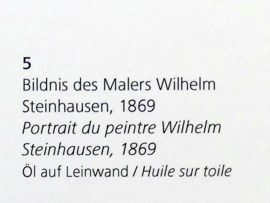 Hans Thoma (1860–1912), Bildnis des Malers Wilhelm Steinhausen, Karlsruhe, Staatliche Kunsthalle, Kosmos Thoma, 1869, Bild 2/2