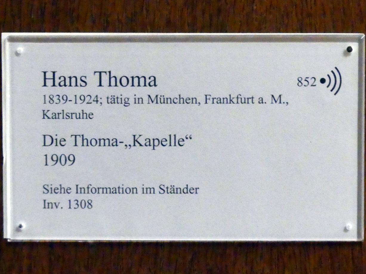 Hans Thoma (1860–1912), Die Thoma-"Kapelle", Karlsruhe, Staatliche Kunsthalle, Kosmos Thoma, 1909, Bild 9/9