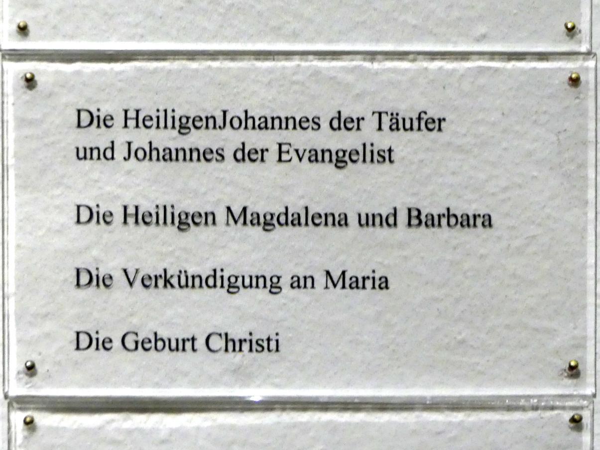 Friedrich Herlin (1460), Die Heiligen Magdalena und Barbara, Karlsruhe, Staatliche Kunsthalle, Saal 16, 1460–1461, Bild 3/3