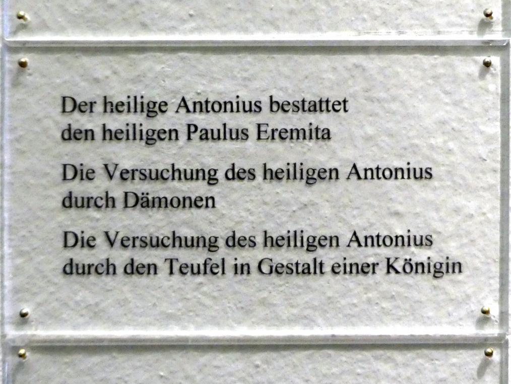Martin Schaffner (1497–1532), Die Versuchung des heiligen Antonius durch Dämonen, Salem (Baden), ehem. Zisterzienserkloster, ehem. Klosterkirche, heute Pfarrkirche Mariä Himmelfahrt, jetzt Karlsruhe, Staatliche Kunsthalle, Saal 16, 1517, Bild 3/3