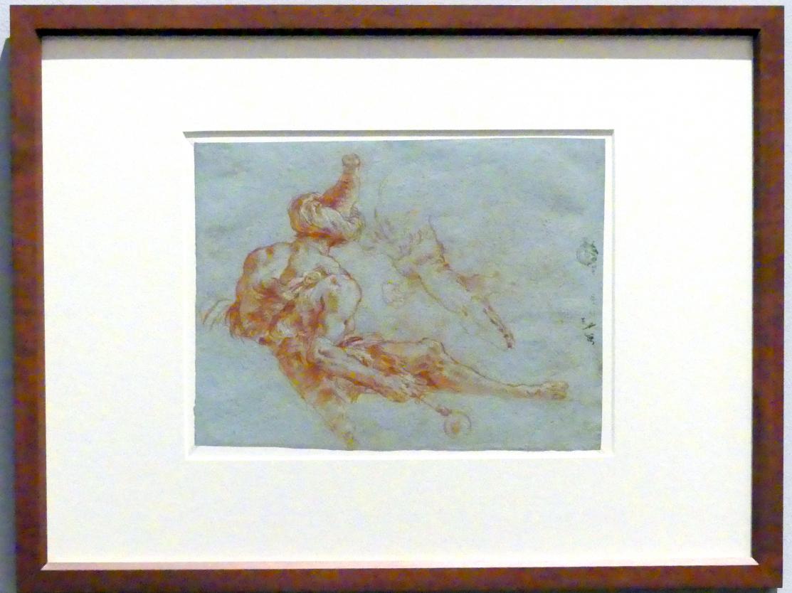 Giovanni Domenico Tiepolo (1743–1785), Sitzender mit Turban und Federschurz, Krokodil, Stuttgart, Staatsgalerie, Ausstellung "Tiepolo"  vom 11.10.2019 - 02.02.2020, Saal 8: Die Würzburger Residenz, 1753, Bild 2/3