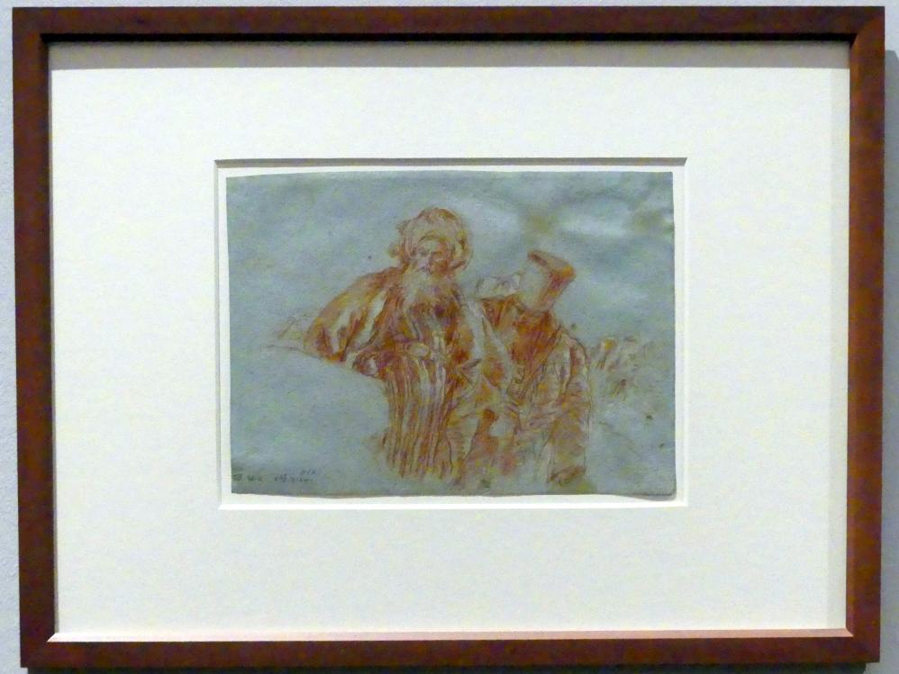Giovanni Domenico Tiepolo (1743–1785), Zwei orientalische Kaufleute, Stuttgart, Staatsgalerie, Ausstellung "Tiepolo"  vom 11.10.2019 - 02.02.2020, Saal 8: Die Würzburger Residenz, 1753, Bild 2/3