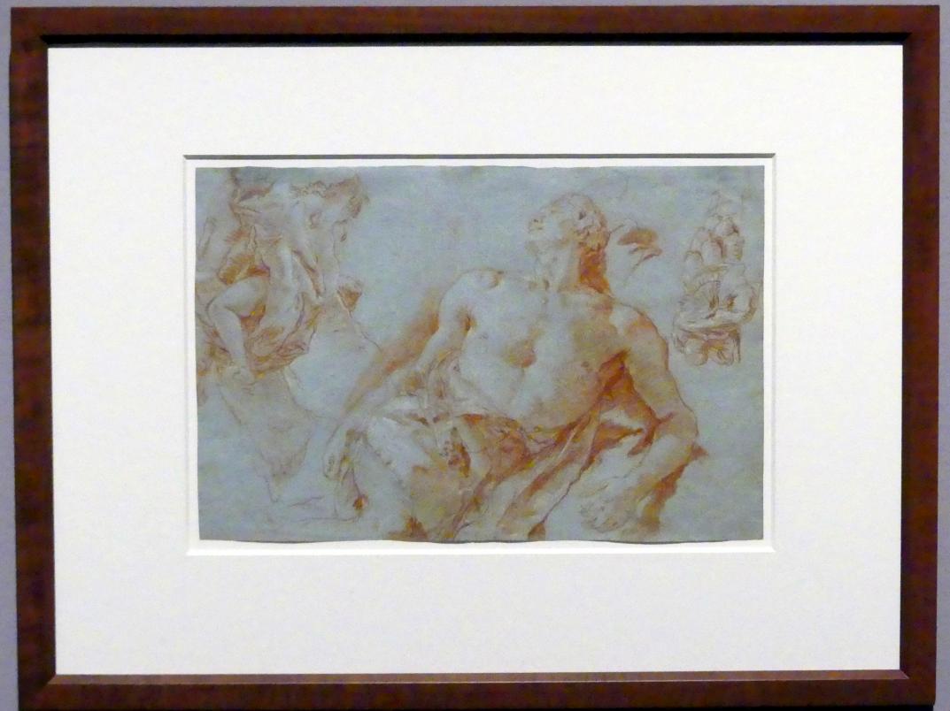 Giovanni Domenico Tiepolo (1743–1785), Der sterbende Hyazinth, Hore, Ephesische Artemis, Stuttgart, Staatsgalerie, Ausstellung "Tiepolo"  vom 11.10.2019 - 02.02.2020, Saal 9: Weitere Arbeiten in Würzburg, um 1752–1753, Bild 2/3
