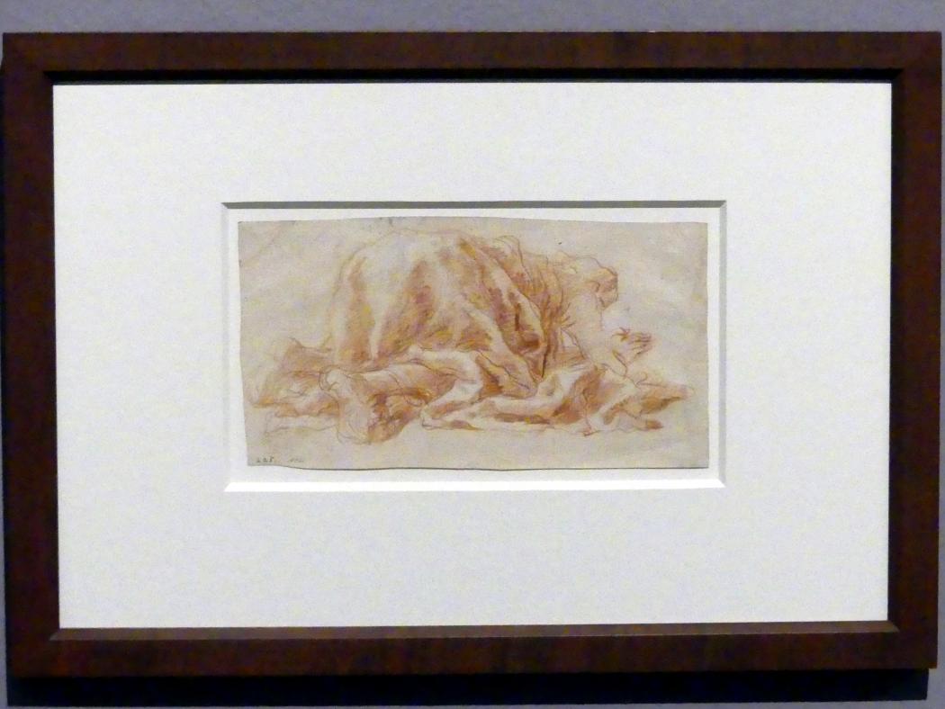 Giovanni Battista Tiepolo (1715–1785), Ein Mann, der sich anbetend niedergeworfen hat, Stuttgart, Staatsgalerie, Ausstellung "Tiepolo"  vom 11.10.2019 - 02.02.2020, Saal 10: Späte Werke, um 1765–1770, Bild 2/2