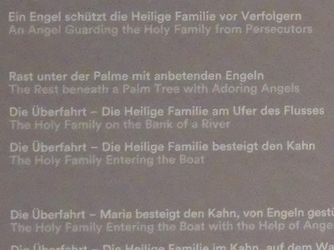 Giovanni Domenico Tiepolo (1743–1785), Die Überfahrt - Die Heilige Familie besteigt den Kahn, Stuttgart, Staatsgalerie, Ausstellung "Tiepolo"  vom 11.10.2019 - 02.02.2020, Saal 10: Späte Werke, 1753, Bild 3/3