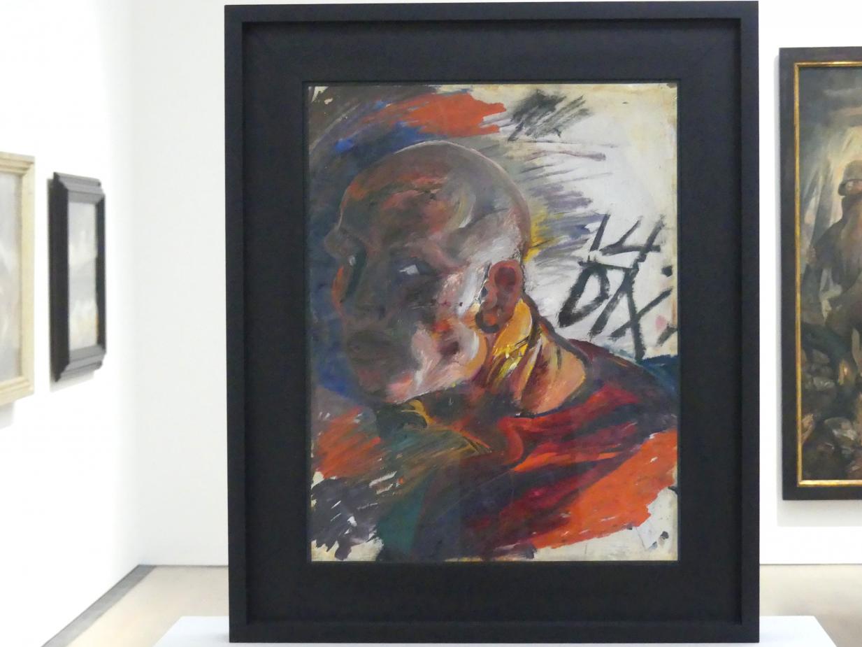 Otto Dix (1913–1949), Selbstbildnis als Soldat, Stuttgart, Kunstmuseum, Saal 4, 1914
