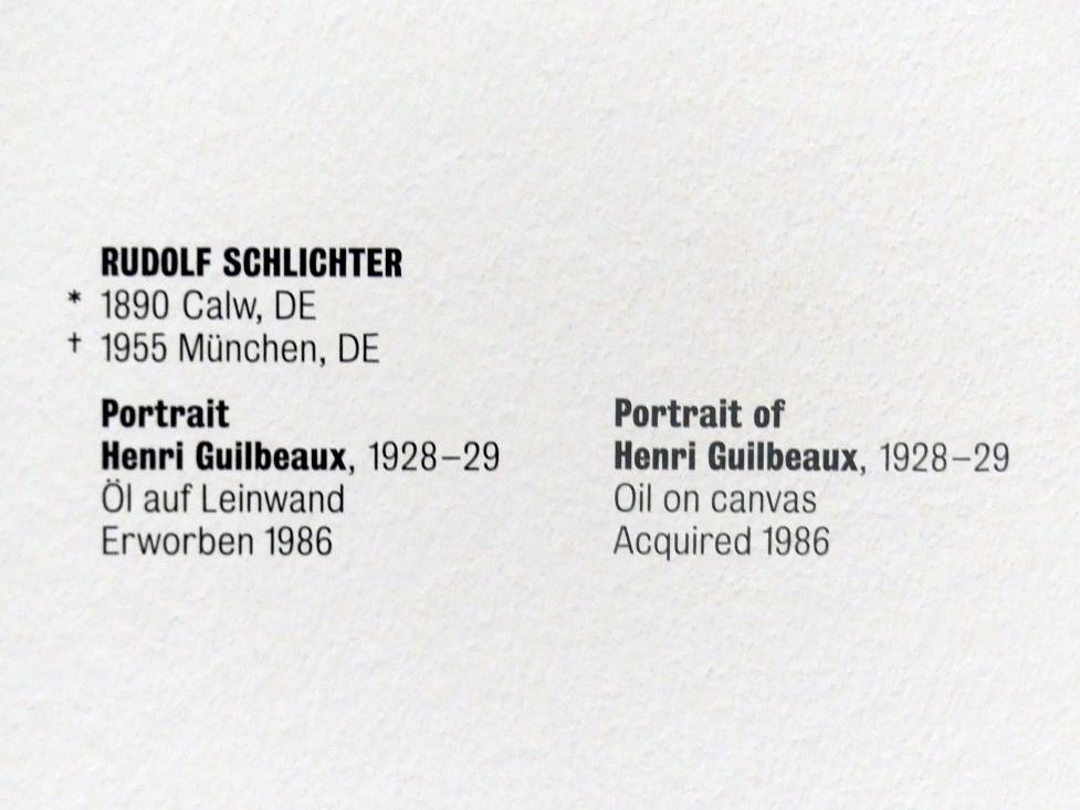 Rudolf Schlichter (1926–1928), Portrait Henri Guilbeaux, Stuttgart, Kunstmuseum, Saal 6, 1928–1929, Bild 2/2