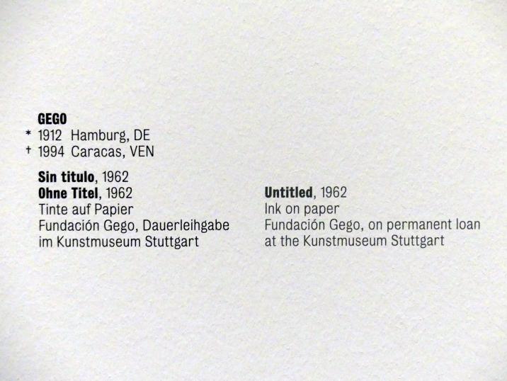 Gego (Gertrud Louise Goldschmidt) (1958–1990), Ohne Titel, Stuttgart, Kunstmuseum, Saal 8, 1962, Bild 3/3