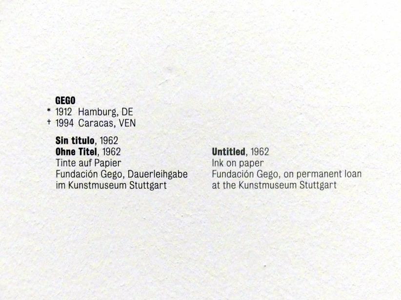 Gego (Gertrud Louise Goldschmidt) (1958–1990), Ohne Titel (Tamarind 1849), Stuttgart, Kunstmuseum, Saal 8, 1962, Bild 3/3