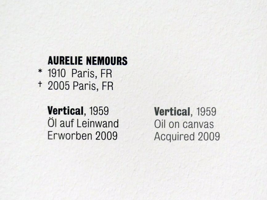 Aurélie Nemours (1954–1965), Vertical, Stuttgart, Kunstmuseum, Saal 9, 1959, Bild 2/2