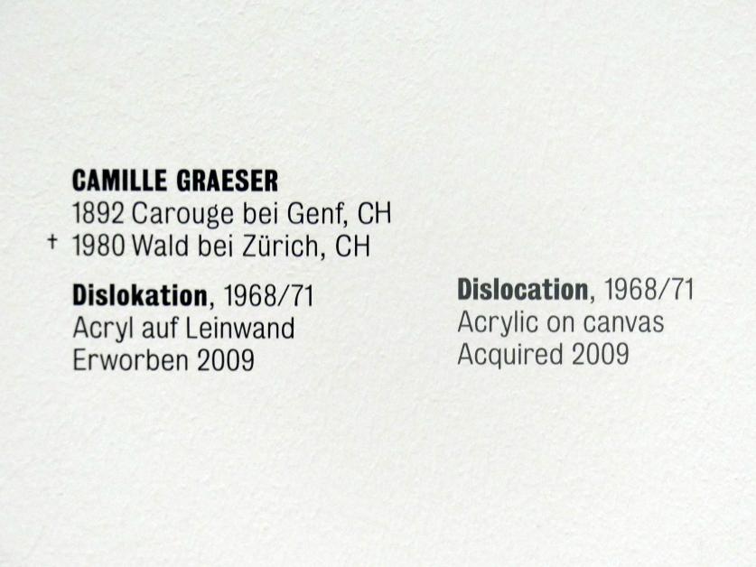 Camille Graeser (1964–1969), Dislokation, Stuttgart, Kunstmuseum, Saal 9, 1968–1971, Bild 2/2