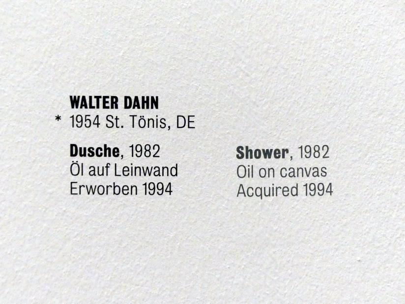 Walter Dahn (1982–1990), Dusche, Stuttgart, Kunstmuseum, Saal 20, 1982, Bild 3/3