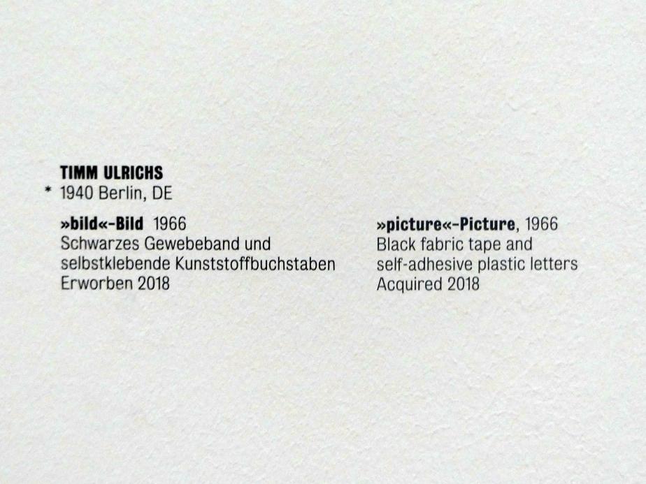 Timm Ulrichs (1966–1976), "bild"-Bild, Stuttgart, Kunstmuseum, Saal 22, 1966, Bild 6/6