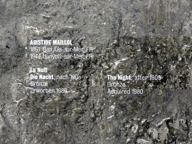 Aristide Maillol (1899–1931), Die Nacht, Stuttgart, Kunstmuseum, Eingangshalle, nach 1905, Bild 4/4